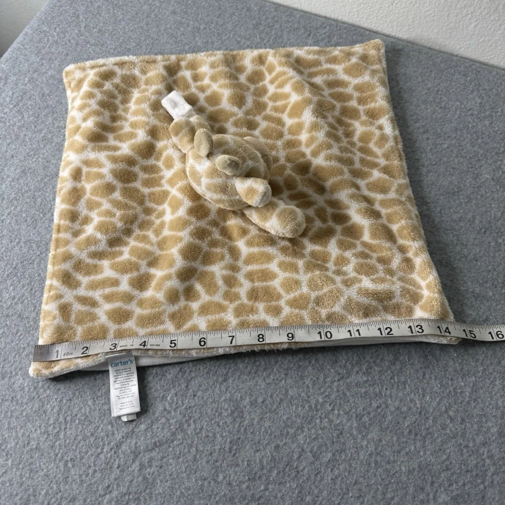 Carter's Giraffe Security‎ Blanket Plush Lovey Pacifier Holder Stuffed Animal